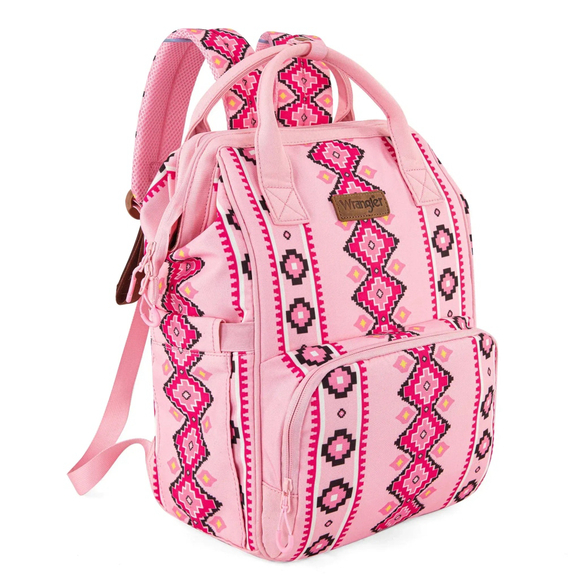 Wrangler Pink Patterned Backpack - Picture 1 of 3